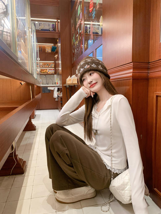 【110元任选2件】现货！ 韩系蕾丝边长袖 商品图14