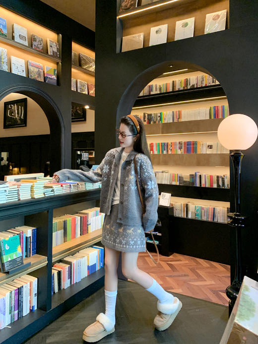 【110元任选2件】现货！ 费尔岛毛织半裙 商品图7