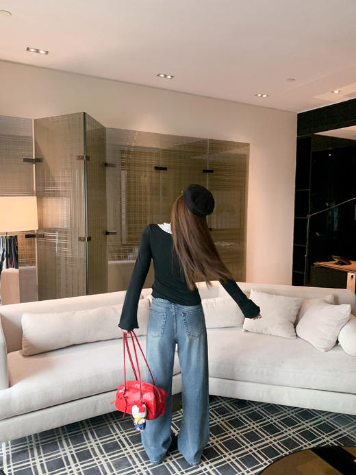 【110元任选2件】现货！韩系修身显瘦打底T恤上衣 商品图6