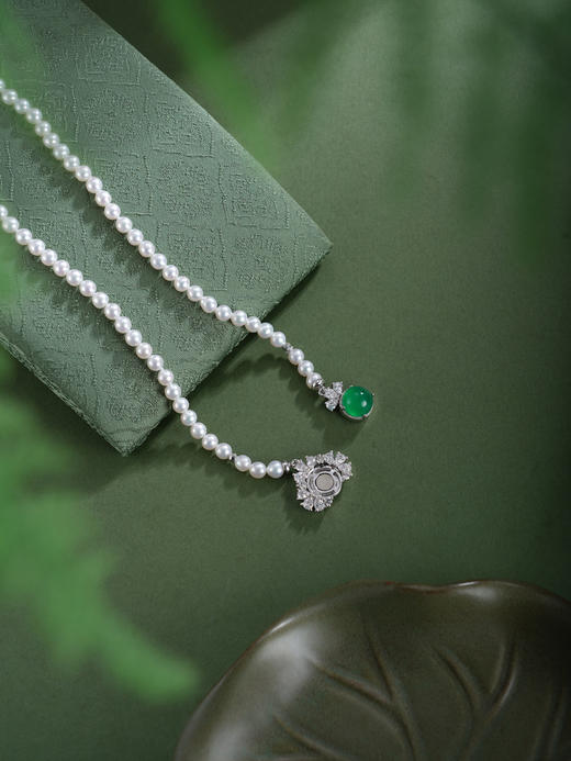 子佩集【岁岁苹安】珍珠惜王妃项链【XXXL022】绿玉髓苹果2602 商品图3