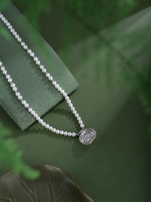 子佩集【岁岁苹安】珍珠惜王妃项链【XXXL022】绿玉髓苹果2602 商品图5