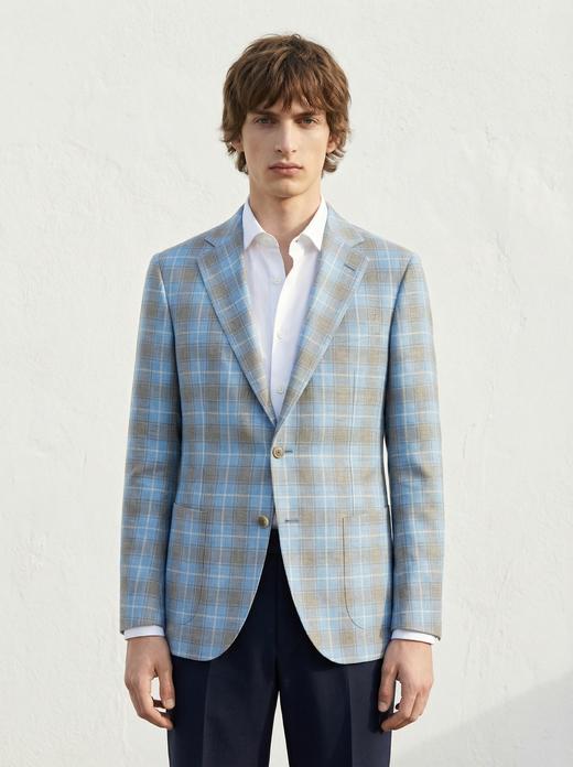 「40款可选」Loro Piana Rhapsody 羊毛蚕丝亚麻混织全麻衬单西 商品图5