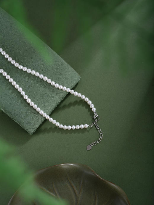 子佩集【‌璀璨韶光】珍珠惜王妃项链【XXXL023】绿玉髓椭圆双色2602 商品图4