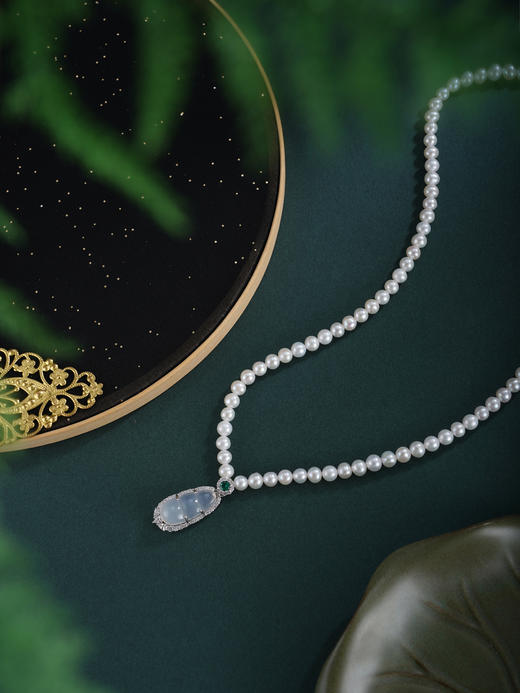 子佩集【柔情豆蔻】珍珠惜王妃项链【XXXL025】白玉髓豆角2602 商品图3