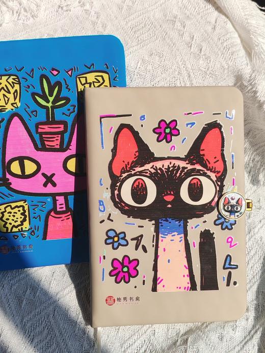 【新品现货】奇趣猫咪定制款空白笔记本 独秀书房定制款 周边 商品图9