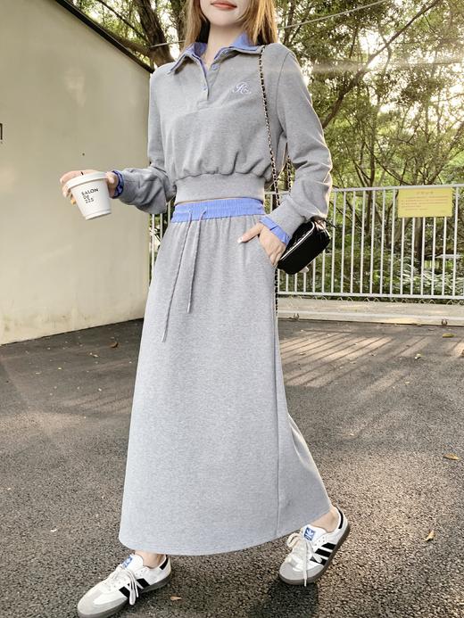 【129元任选2件】现货！韩系学院风撞色半身裙 商品图6