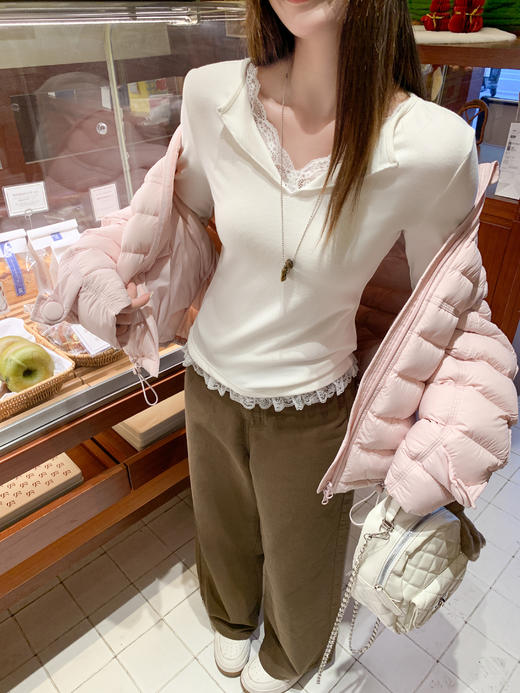 【110元任选2件】现货！ 韩系蕾丝边长袖 商品图11