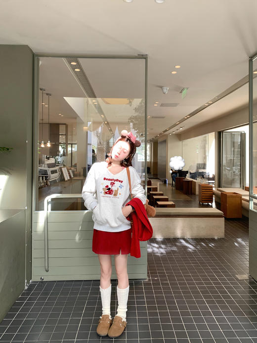 【110元任选2件】现货！红色圣诞过年半身裙子 商品图13