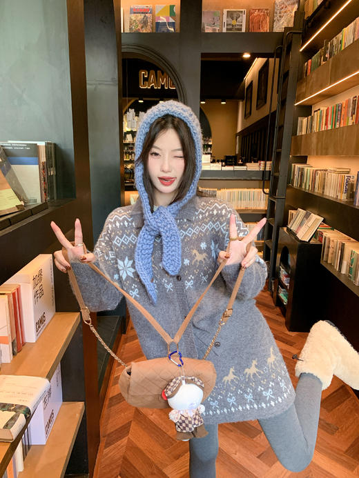 【110元任选2件】现货！ 费尔岛毛织半裙 商品图9