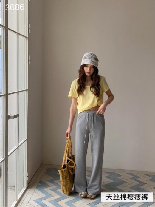 🌈【骆柒柒〈Lu感天丝棉空气瘦瘦喇叭裤〉】对于女生来说，❣️买裤子，舒适度永远是第一位的 🔥——再好看的裤子，要是勒腿、磨皮肤、不透气，也只能压箱底。 商品图6