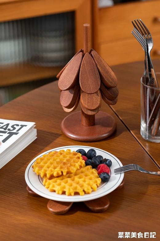 Trees&wind树型隔热餐垫4片|是隔热垫也是装饰品！高颜值耐高温，乌檀木整木质感好 商品图6