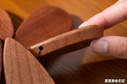 Trees&wind树型隔热餐垫4片|是隔热垫也是装饰品！高颜值耐高温，乌檀木整木质感好 商品图4