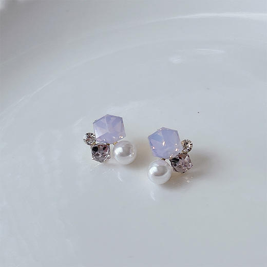 轻奢小众简约精致心银针耳环纪念日百货门店同款162400007 商品图2