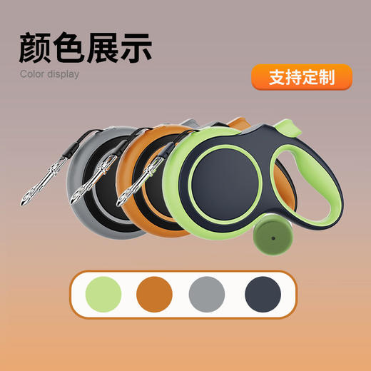 新款自动伸缩狗绳 防爆冲狗狗牵引绳 中大型犬宠物牵引绳 商品图3