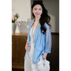 天丝轻透西服 舒适透气 米思阳2025夏季新品优雅通勤莱赛尔小西装修身显瘦外套女1033 商品缩略图1