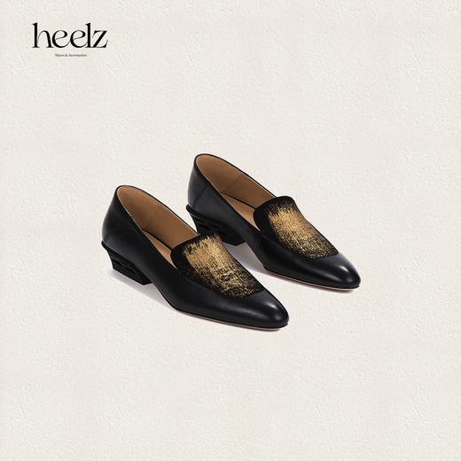 heelz设计师鞋履｜H 繁花跟描金羊皮乐福鞋 3.6公分 商品图2