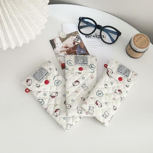 卡通猫咪眼镜收纳包便携充棉抗压墨镜袋 商品图2
