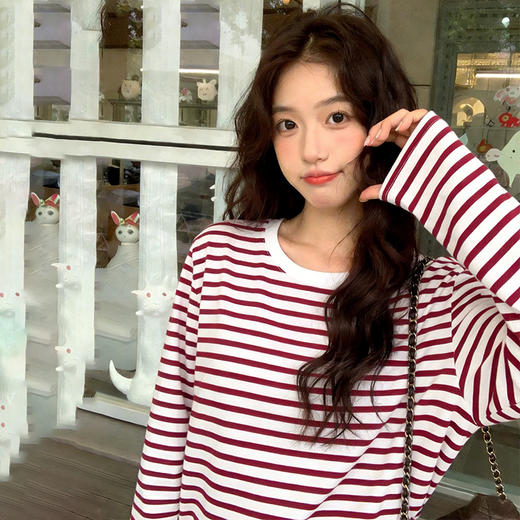 【爆单3-7天发】Beau Muse天丝亚麻条纹衫 | 混纺材质、亲肤透气、穿着舒适、经典条纹设计、简约百搭 商品图3