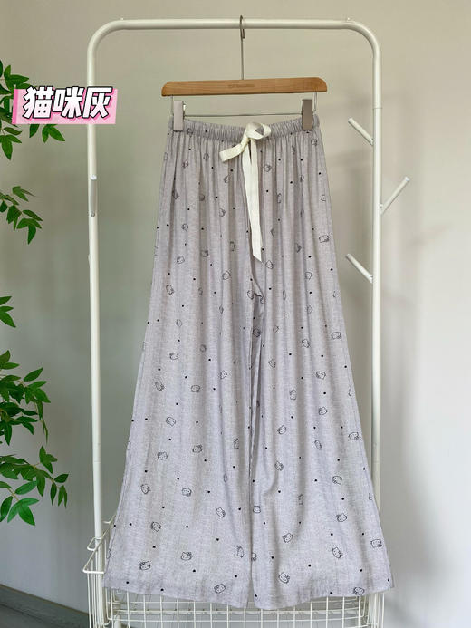 松植屋夏季糯叽叽呼吸裤 宽松版型+阔腿设计、藏肉显瘦无束缚、透气不闷汗  福利商品不支持退换，下单即认可！ 商品图7