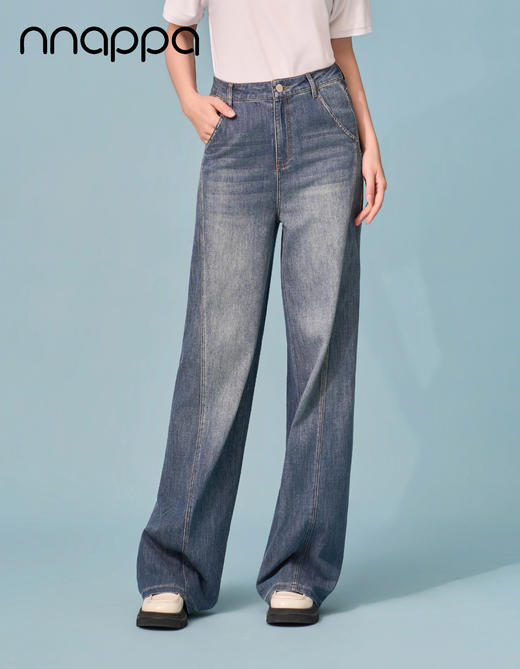 26春夏新款莱赛尔汉麻分割结构阔腿裤PA29417 商品图0