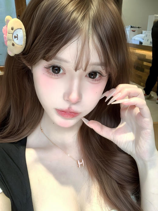 FLOWERCOLOR水墨黑(佩戴直径:14.3mm) 商品图1