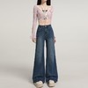 【春季穿搭】微喇牛仔裤女2026春季新款流行高腰阔腿宽松显瘦弹力喇叭裤子 商品缩略图3