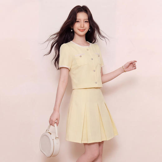 奢姿大码女装2026夏季胖妹妹时尚小香风两件套气质清新减龄套装9962994526 商品图1