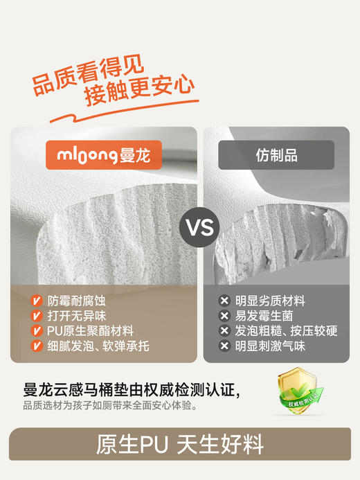 【春日趣玩FUN】曼龙mloong儿童新升级云感马桶坐便圈宝宝坐便器男女孩马桶圈婴儿马桶垫辅助上厕所 商品图3