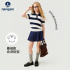 【纳维凯尔】【120-165】【棉感莫代尔】Navigare意大利小帆船女童短袖条纹polo领针织衫 商品缩略图2
