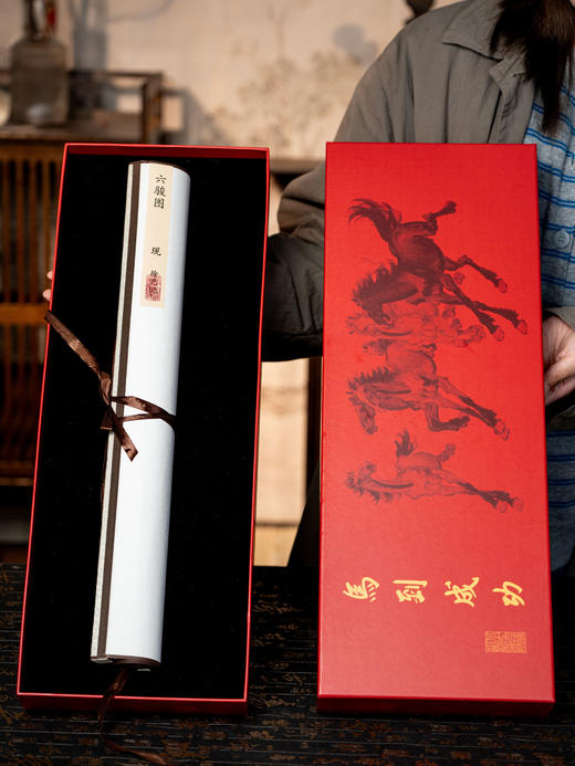 徐悲鸿《六骏图》匠心典藏版|一笔奔马，千年气韵，马到成功|真迹底本高清复刻，12轮严苛校色，全手工制作，典藏百年如新 商品图8
