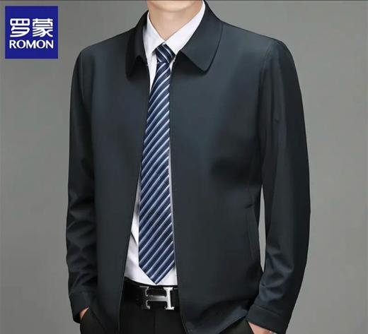 【“厅局稳重风”挺括有型 耐磨抗皱】罗蒙休闲商务行政夹克外套 （翻领/立领任选） 商品图2