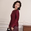 西子/【喜盈门】32姆米桑蚕丝缎面丝毛喜妈妈红色外套女/WTTJ0702
 商品缩略图1