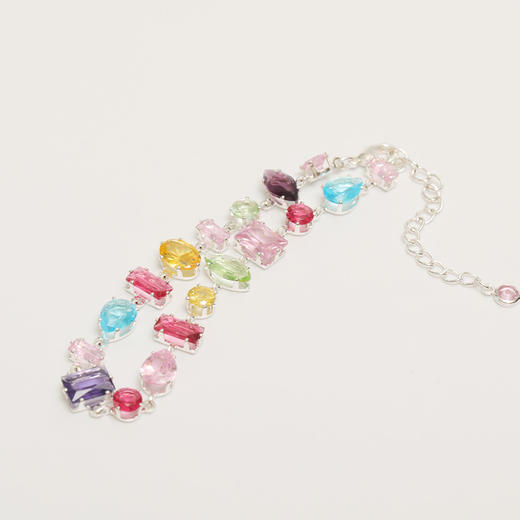 彩色糖果锆石方糖手链高级感森系串珠手饰爆款配饰手链-纪念日百货门店同款166094844 商品图1