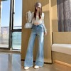 【春季穿搭】闪闪满天星烫钻微喇牛仔裤女2026春季新款高腰显瘦修身马蹄喇叭裤 商品缩略图2