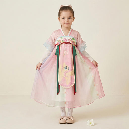 小马宝莉联名年衣童装改良汉服春季新款长袖小马宝莉春季汉服N1261026D02 商品图3