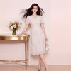 奢姿大码女装2026夏季甜美碎花减龄连衣裙胖妹妹V领温柔风裙子9962860049 商品缩略图4