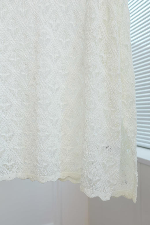 浪漫菱形肌理镂空羊毛罩衫 商品图2