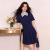 奢姿大码女装2026夏季胖妹妹时尚格纹学院风连衣裙气质通勤长裙9962872009 商品缩略图1