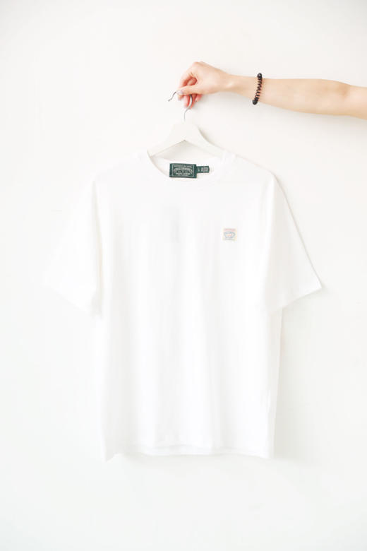 小方标基础tee，大货出口！！！亲肤全棉圆领复古纯色半袖E031168 商品图4