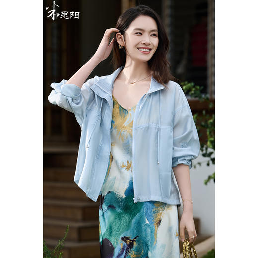 米思阳2026春季新款 舒适休闲轻薄短外套直筒宽松外套女1022 商品图0