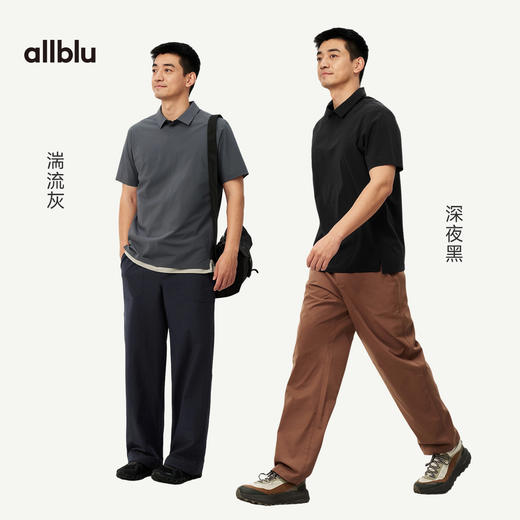 【夏Vol.1】allblu男装“上班体面下班舒爽”26春夏【冰编尼龙】短袖Polo衫 商品图3