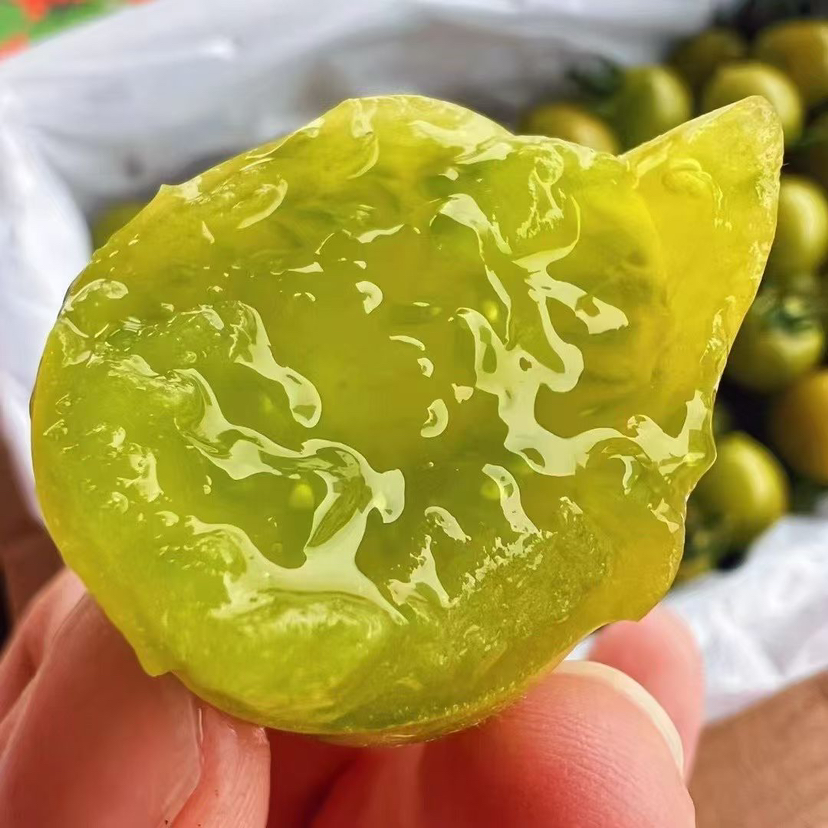 🍀【•翡翠青番茄】🌈维C满满🔥～超精致，爆汁💦清甜，入口就是浓浓的番茄香，秒杀市面上其它品种小番茄💯又甜又低卡‼️