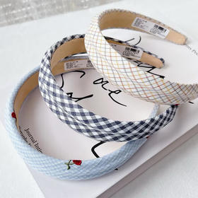 高级感气质格纹高颅顶发箍-纪念日百货门店同款169647889