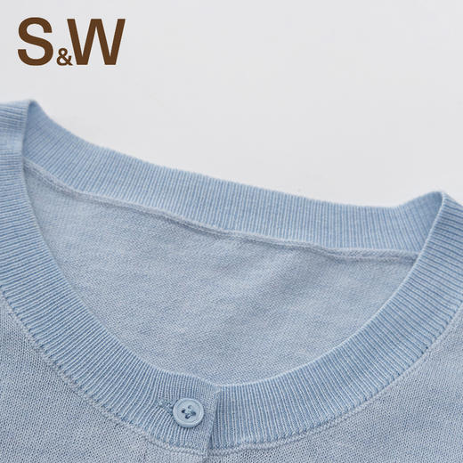 【SW速惟】 短款羊毛衣针织衫圆领长袖外套4181B 商品图4