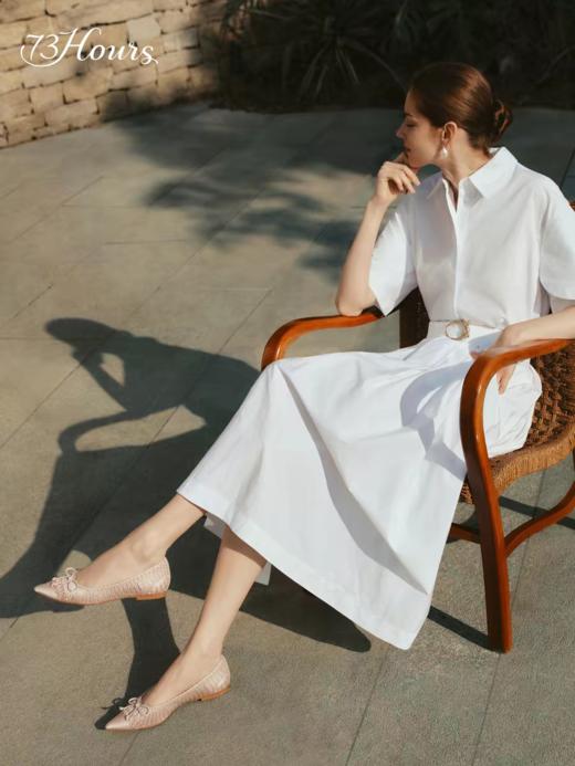 BF楼73Hours73hours女鞋礼物清单2026春季新款显瘦尖头网纱裸肤鞋平底单鞋女吊牌价1180活动价931 商品图2