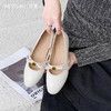 西遇内增高玛丽珍鞋女2026春季新款菱格单鞋山茶花一字带小皮鞋V0166278 商品缩略图1
