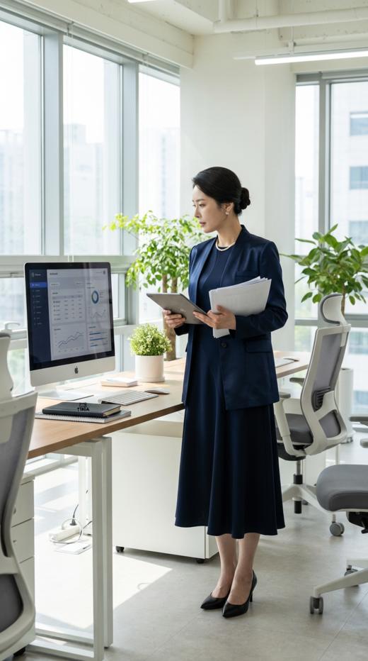 圆领弧形拼色收腰大摆无袖连衣裙 商品图1