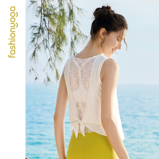 F16214轻柔蕾丝优雅背心 商品图5