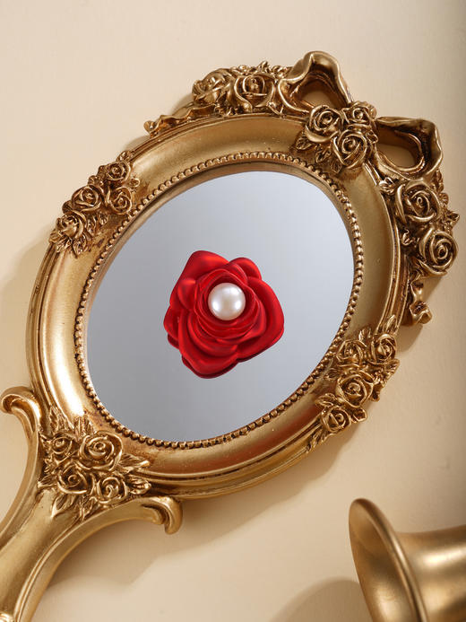 子佩集【花映鸿禧】珍珠惜王妃胸针【XXXZ252】红玫瑰2602 商品图2