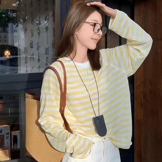 【爆单3-7天发】Beau Muse天丝亚麻条纹衫 | 混纺材质、亲肤透气、穿着舒适、经典条纹设计、简约百搭 商品图0